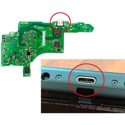 Cambio conector de carga nintendo switch