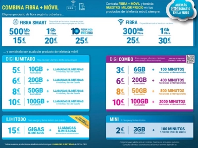 Nuestras tarifas de fibra y móvil