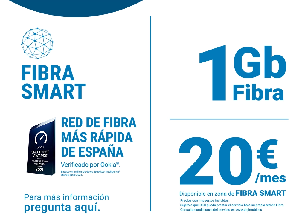 Fibra SMART 1GB simétrico